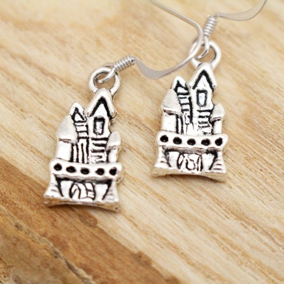 Haunted House Charm Earrings - Picture 5 of 7